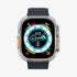 ACS05458 - Apple Watch Ultra (Apple Watch (49mm)) Case Thin Fit in black showing the front